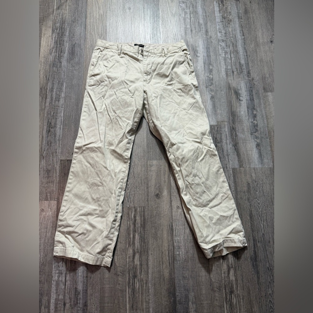 Banana Republic Dawson Chino Pants Relaxed Fit 33x30 Men's Khaki Casual Trousers